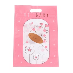 Жирафа Самоклеющиеся пакеты opp, прямоугольник с рисунком, для выпечки упаковочные пакеты, образец жирафа, 22.3x15.4x0.15 см, около 45~50 шт / упаковка