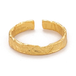 Золотой 925 серебряные манжеты, открытые кольца, , золотые, размер США 6 (16.5 мм)