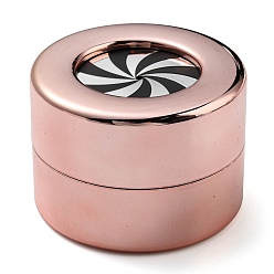 Светло-Коралловый Вращающиеся подъемные кольца с губкой, футляр для хранения обручальных колец в виде колонны, на свадебный подарок, свет коралловый, 6.05x4.3 см