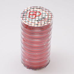 Red Elastic Fibre Wire, Red, 0.8mm, 10m/roll