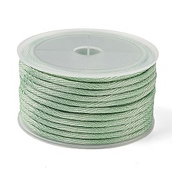 Бледно-Зеленый 6.7м нейлоновый витой круглый шнур, для изготовления лямок для сумок, бледно-зеленый, 4 мм, около 7.33 ярдов (6.7 м) / рулон