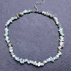 Flower Amazonite Ожерелья из натурального цветка амазонита с бусинами для женщин, 16.93 дюйм (43 см)
