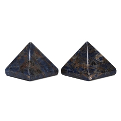 Содалитовое Натуральный содалит оргонит пирамида дисплей украшения, фигурка для украшения дома, энергетический камень рейки для исцеления, 40.5x40.5x35 мм