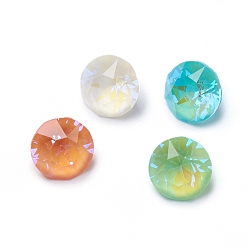 (52) Непрозрачная лаванда K 9 кабошоны из стеклянного страза, флуоресцентный стиль мокко, назад назад, алмаз, разноцветные, 7x5.5 мм