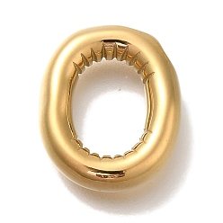 Letter O Вакуумное покрытие pvd 304 подвески из нержавеющей стали, реальный 18 k позолоченный, буквенное очарование, Письмо O, 19x16x4.5 мм, отверстие : 2 мм