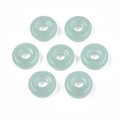 Dark Sea Green Spray Painted Glass Linking Rings, Ring, Dark Sea Green, 10x3mm, Hole: 1.5x1.6mm