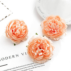 Легкий Лосось Искусственные гвоздики из ткани, для свадебного прохода центральные столовые конфетти вечерние сувениры украшения дома, светлый померанцевый, 80 мм