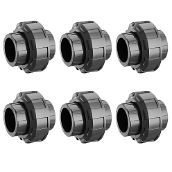 Black PVC Straight Union Joint, Column, Black, 72x60mm, Inner Diameter: 33.5mm