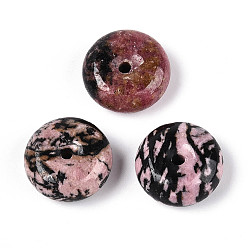 Родонит Природные подвески родонит, пончик, 18~18.5x7~8.5 мм, отверстие : 2~2.5 мм