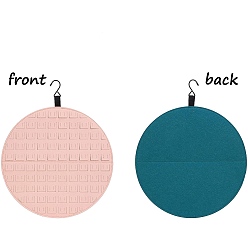 Pink Плоские круглые фетровые настенные значки-броши-органайзеры для демонстрации стендов, розовые, 40 см