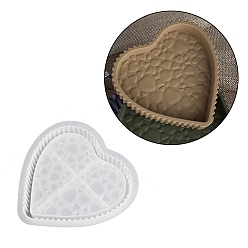 Сердце Силиконовые формы для хранения ювелирных тарелок своими руками, формы для литья смолы, для уф-смолы, изготовление изделий из эпоксидной смолы, сердце, 172x174x25.5 мм