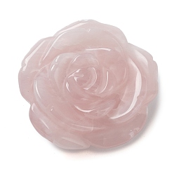 Rose Quartz Natural Rose Quartz Beads, Top Drilled, Flower, 35x13.5~15mm, Hole: 1mm