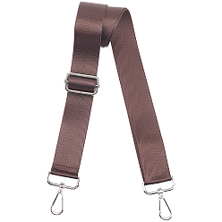 Кокосово-Коричневый Лямки для сумок из полиэстера, ремни для сумок из тесьмы, Сплав с застежками, аксессуары для изготовления кошельков, платина, кокосового коричневый, 790~1410 мм X 38 мм