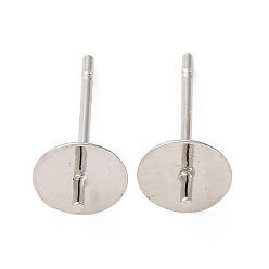 Платина Изделия из латуни, без кадмия и без свинца, стойки покрытие, долговечный, платина, 14.5x6 мм, штифты : 1 мм