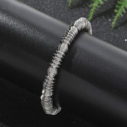 Нержавеющая Сталь Цвет 304 эластичные браслеты из нержавеющей стали для женщин, цвет нержавеющей стали, 1/4 дюйм (0.65 см), внутренний диаметр: 2-1/4 дюйм (5.6 см)