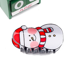 Снеговик Рождественская тема, заколки для волос из ПВХ с когтями, снеговик, 90 мм