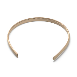Peru Plain Plastic Hair Band Findings, No Teeth, Covered with Cloth, Peru, 120mm, 9.5mm