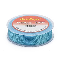 Himmelblau Geflochtenen Nylonfäden, gefärbt, Himmelblau, 2 mm, ca. 9.84 Yards (9 m)/Rolle
