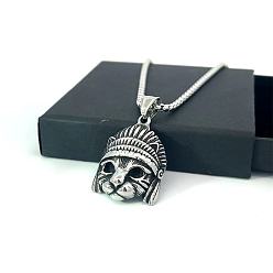 Нержавеющая Сталь Цвет Мужской кулон-подвеска из титановой стали в стиле хип-хоп, стильное повседневное украшение.