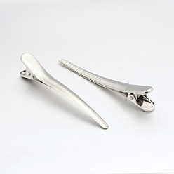 Платина Желехная фурнитура заколки , платина, 60x4~11x14 мм