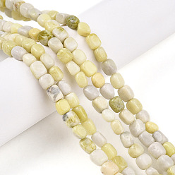 Другие Нефриты Природного нефрита нитей бисера, самородки, упавший камень, 3.5~8.5x4.5~7.5x4.5~7.5 мм, отверстие : 0.7 мм, около 53~60 шт / нитка, 14.96~15.55 дюйм (38~39.5 см)