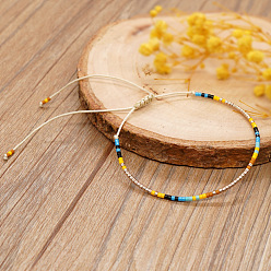 (52) Непрозрачная лаванда Богемный стиль стеклянные бусины плетеные браслеты для женщин, разноцветные