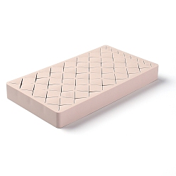 Pink Ящик для хранения силикона макияжа, для губной помады лак для ногтей, кисти, карандаш для бровей, тушь и т. д., прямоугольные, розовые, 217x118x24 мм