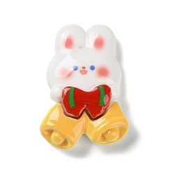 Christmas Bell Кабошоны из непрозрачной смолы с рождественской тематикой, для изготовления ювелирных изделий, Рождественский колокольчик, 20x28x7 мм