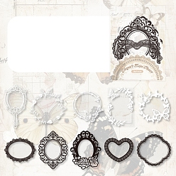 (52) Непрозрачная лаванда 10 шт 10 стили кружева тема питомец наклейка, самослипание, для альбома для вырезок diy, справочная бумага, украшение дневника, разноцветные, 100x100 мм