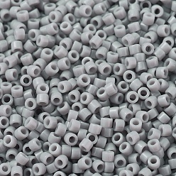 (DB1139) Opaque Ghost Gray MIYUKI Delica Beads, Cylinder, Japanese Seed Beads, 11/0, (DB1139) Opaque Ghost Gray, 1.3x1.6mm, Hole: 0.8mm, about 2000pcs/bottle, 10g/bottle