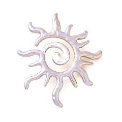 Солнце 304 из нержавеющей стали большие кулоны, с эмалью, золотые, солнечный луч, 54x48x10 мм, отверстие : 6 мм