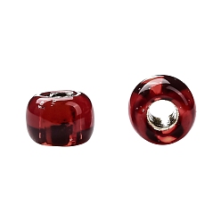 (25C) Silver Lined Ruby TOHO Round Seed Beads, Japanese Seed Beads, (25C) Silver Lined Ruby, 11/0, 2.2mm, Hole: 0.8mm, about 1110pcs/bottle, 10g/bottle