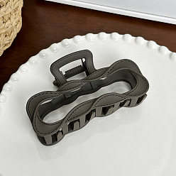 Серый Заколки для волос из пластика, аксессуары для волос для женщин и девочек, серые, 97x55x39 мм