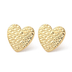 Настоящее золото 18K 304 из нержавеющей стали серьги, сердце, реальный 18 k позолоченный, 22x22 мм