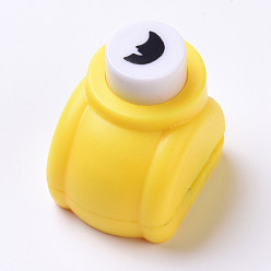 Случайный Цвет Пластиковые наборы для пунша для скрапбукинга и бумажных промыслов, бумажные формочек, луна, случайный один цвет или случайный смешанный цвет, 33x26x32 мм