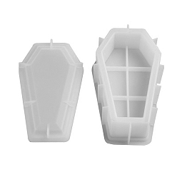 Белый Гроб своими руками силиконовые формы, формы для литья смолы, для уф-смолы, изготовление ювелирных изделий из эпоксидной смолы, белые, 134x81 мм