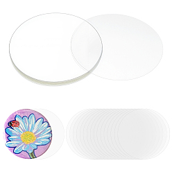 Прозрачный Пластиковая пленка, для броши делает, плоско-круглые, прозрачные, 69x0.1 мм