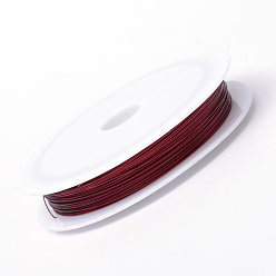 Dark Red Tiger Tail Wire, Nylon-coated Stainless Steel, Dark Red, 0.45mm, about 229.65 Feet(70m)/roll, 10 rolls/group