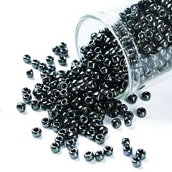 (89) Metallic Moss Toho runde Rocailles, japanische Rocailles, (89) Metallmoos, 8/0, 3 mm, Bohrung: 1 mm, über 222pcs / Flasche, 10 g / Flasche