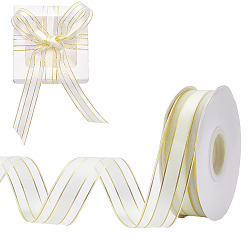 Светлый Золото-желтый Полиэфирная лента, атласная лента для упаковки подарочных коробок, аксессуары, светлый золотарник желтый, 1 дюйм (26 мм)