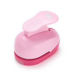 Случайный Цвет Пластиковый тиснение поделки угловой бумаги печати карт резак, со сплавочной фурнитурой, корона, случайный один цвет или случайный смешанный цвет, 6.3x3.9x4.9 мм, форма: 0.9~1.6 см