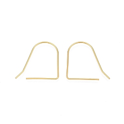 Настоящее золото 24K 925 стерлингового серебра серьги крюков, провод уха, реальный 24 k позолоченный, 25.5~26 мм, штифты : 0.8 мм