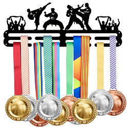 Sports Железная вешалка для медалей, 2-линия, с винтами, каратэ, спортивный, 400x150 мм