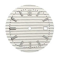 Cornsilk Luminous Glow in the Dark Brass Clock Face Dial, Flat Round, Cornsilk, 30.8mm