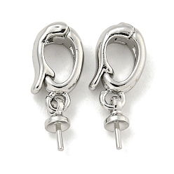 Платина Медные залоги, без кадмия, без никеля и без свинца, платина, 15x3.5 мм, отверстие : 5 мм, штифты : 0.5 мм