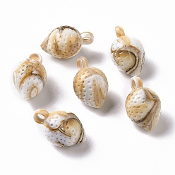 BurlyWood Acrylic Pendants, Imitation Gemstone Style, Bicone, BurlyWood, 21x12.5x12.5mm, Hole: 3mm, about 340pcs/500g.