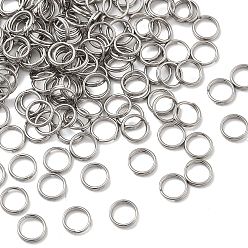 Нержавеющая Сталь Цвет 304 из нержавеющей стали разрезные кольца, цвет нержавеющей стали, 7x1.5 мм, внутренний диаметр: 5 мм, о 1000 шт / комплект