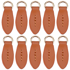 Перу 10 шт. головки молний из коровьей кожи, съемник молнии из кожи, для загрузки, куртка, багажные сумки, сумки, кошелек, ремонт куртки, Перу, 36x12 мм