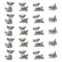 Античный Белый 20 шт. 4 стили мини-украшения для собак из смолы, для кукольных аксессуаров, притворяющихся опорными украшениями, старинный белый, 24~31x15~27 мм, 5 шт / стиль