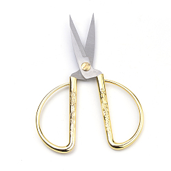 Gold 2cr13 Stainless Steel Scissors, Embossed with Dragon and Phoenix Pattern, Gold, 165x89x10mm, Box: 21x11x1.2cm